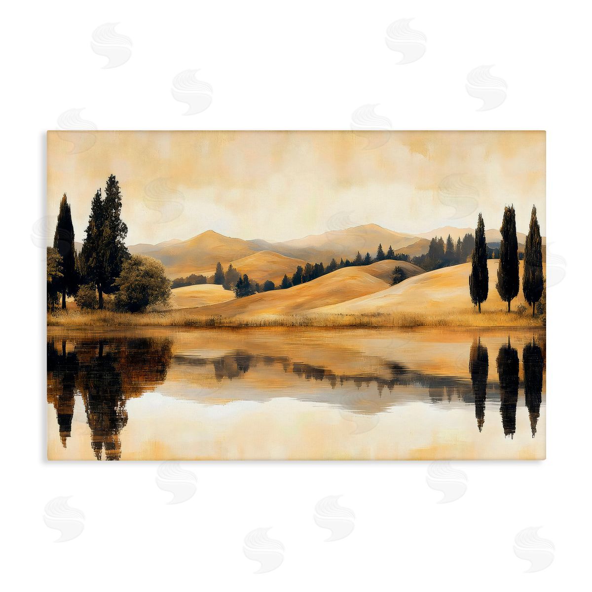 LSR Creative Studio Reflective Fields View Canvas Wall Art Print