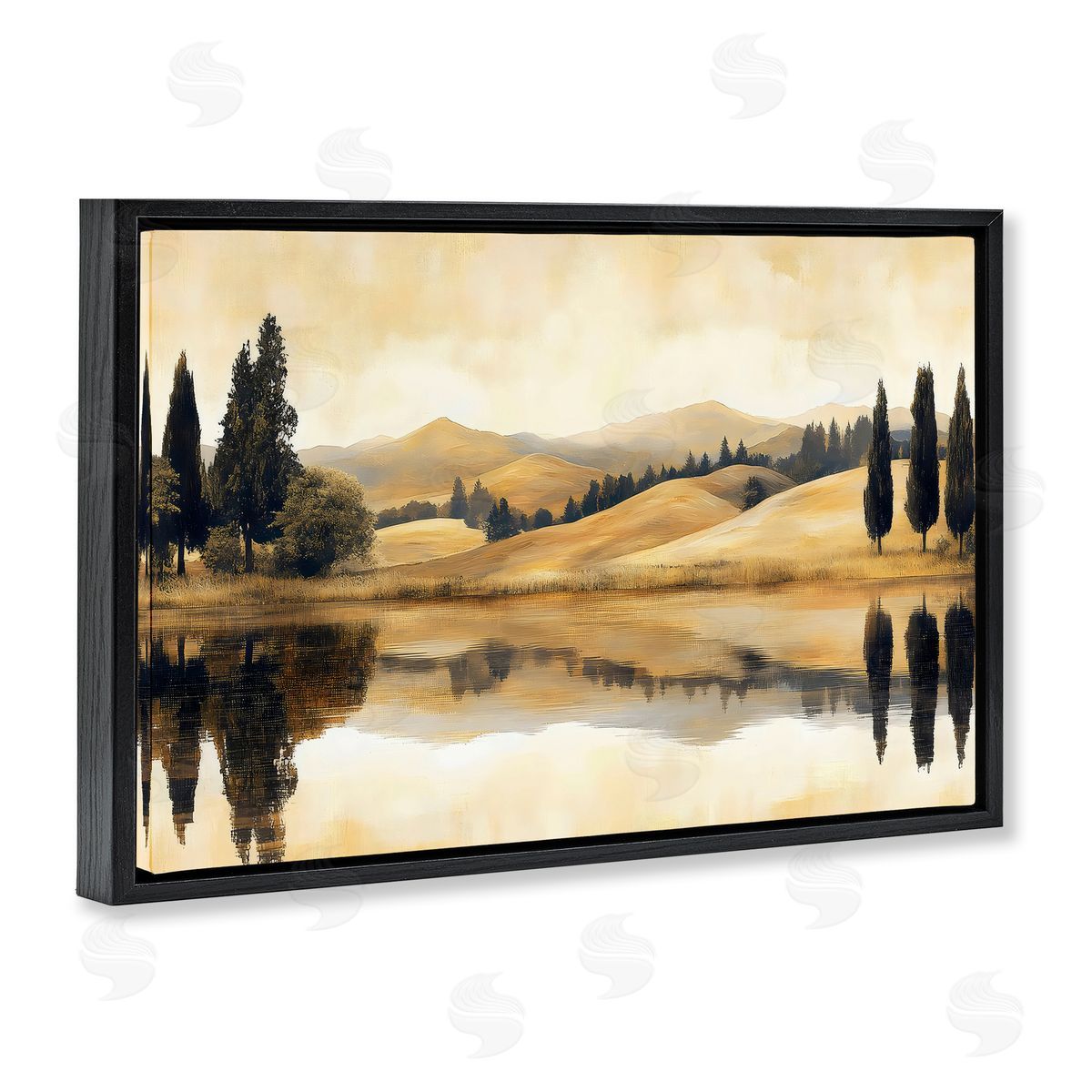 LSR Creative Studio Reflective Fields View Canvas Wall Art Print