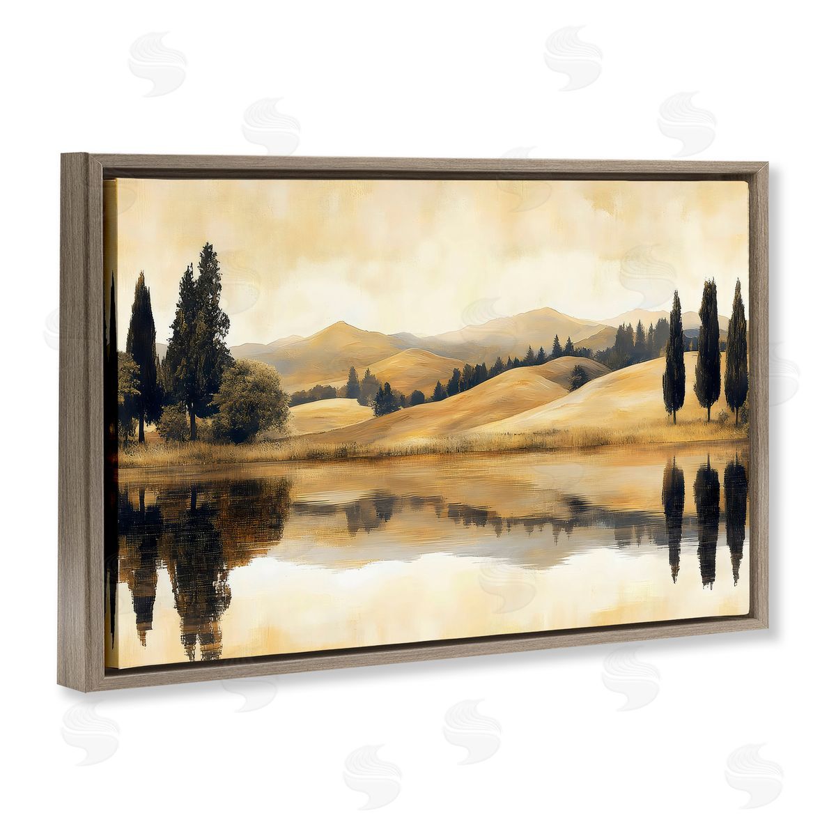LSR Creative Studio Reflective Fields View Canvas Wall Art Print