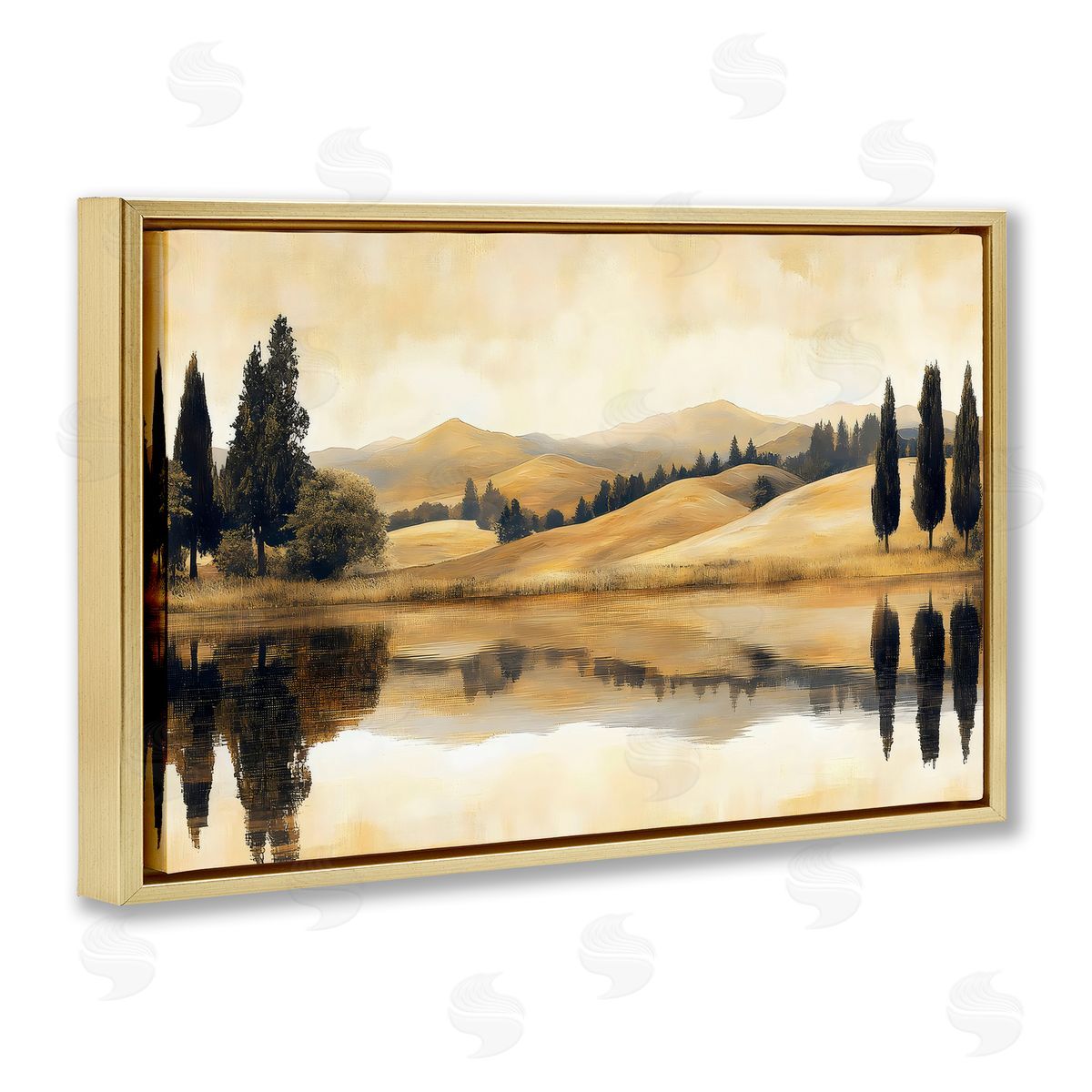 LSR Creative Studio Reflective Fields View Canvas Wall Art Print