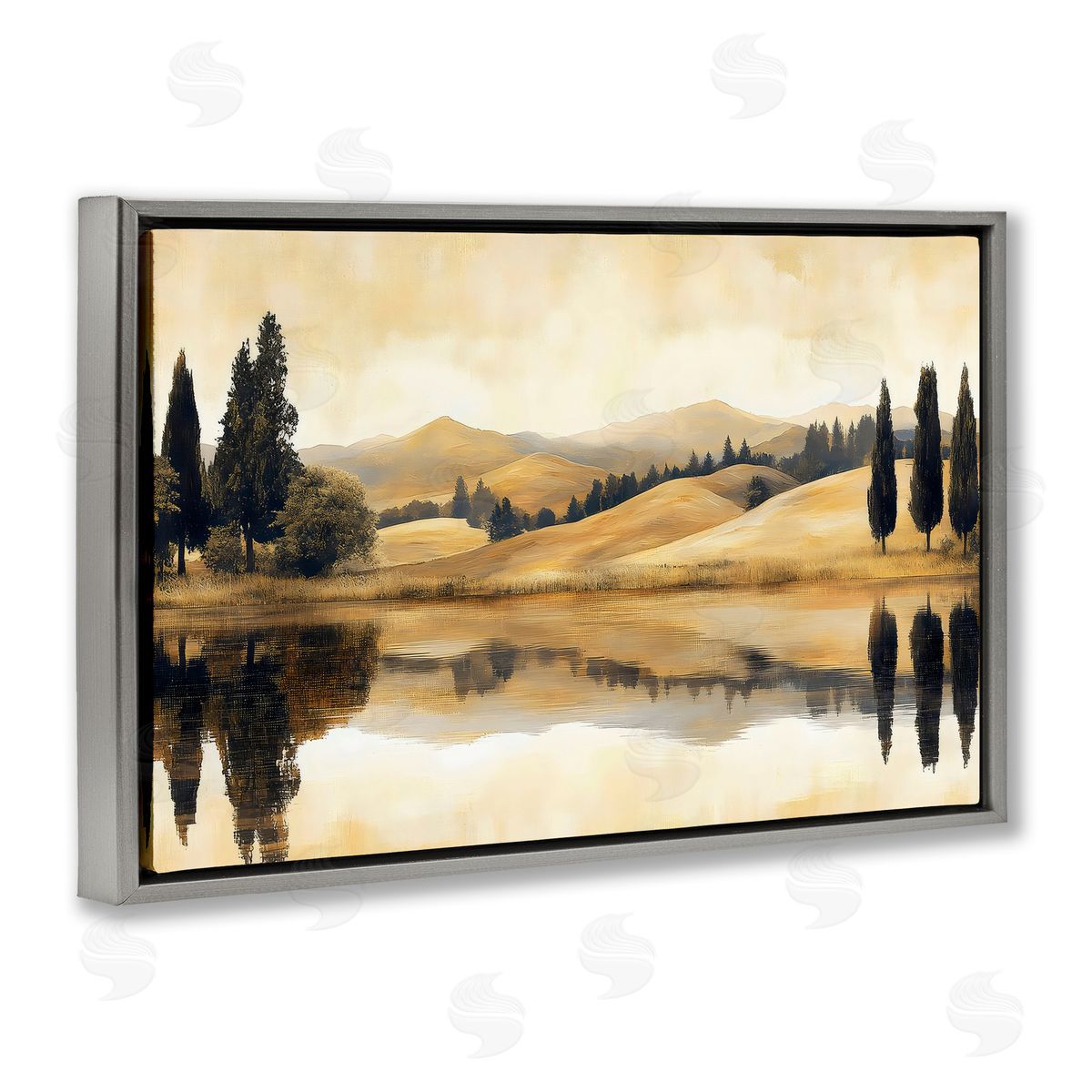 LSR Creative Studio Reflective Fields View Canvas Wall Art Print