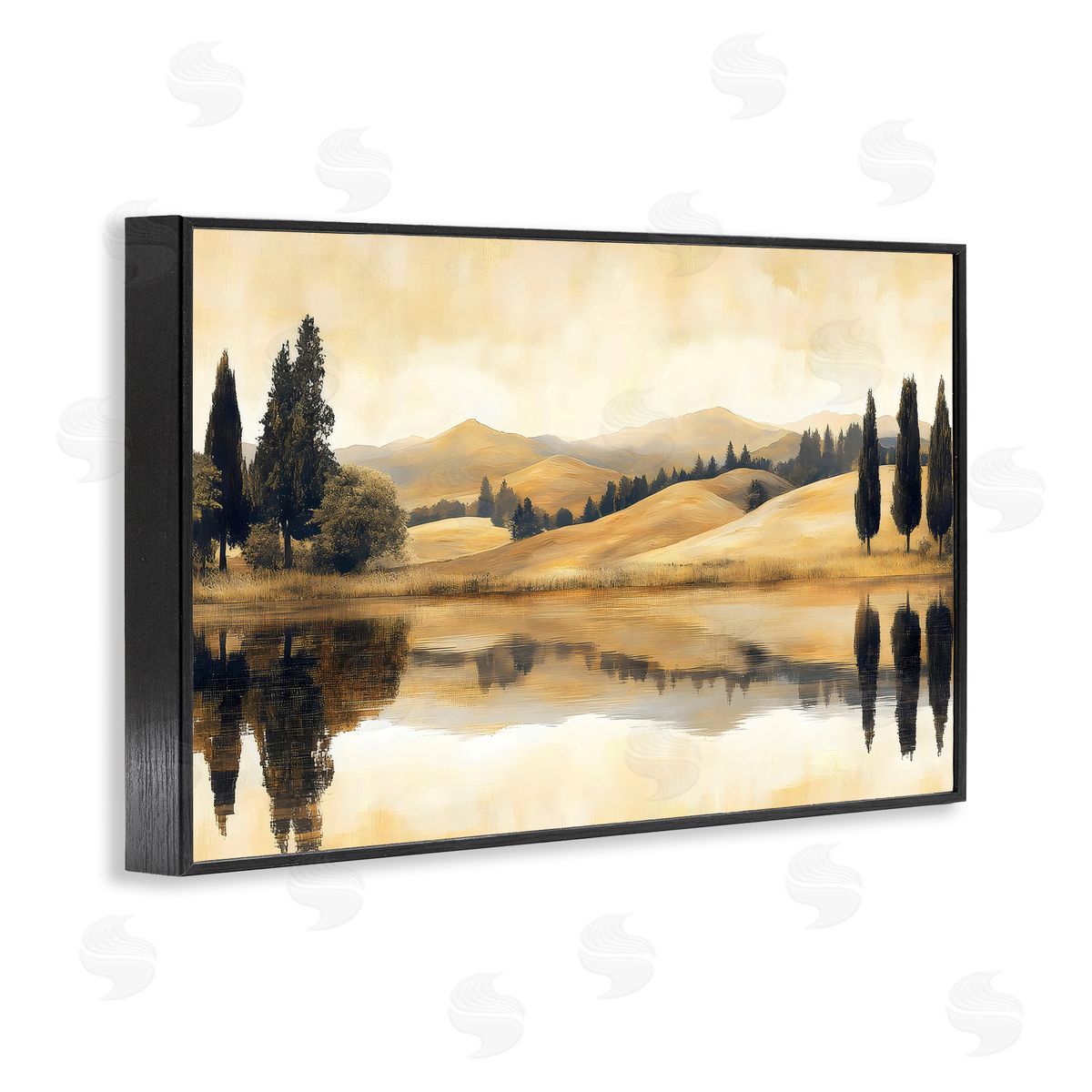 LSR Creative Studio Reflective Fields View Canvas Wall Art Print