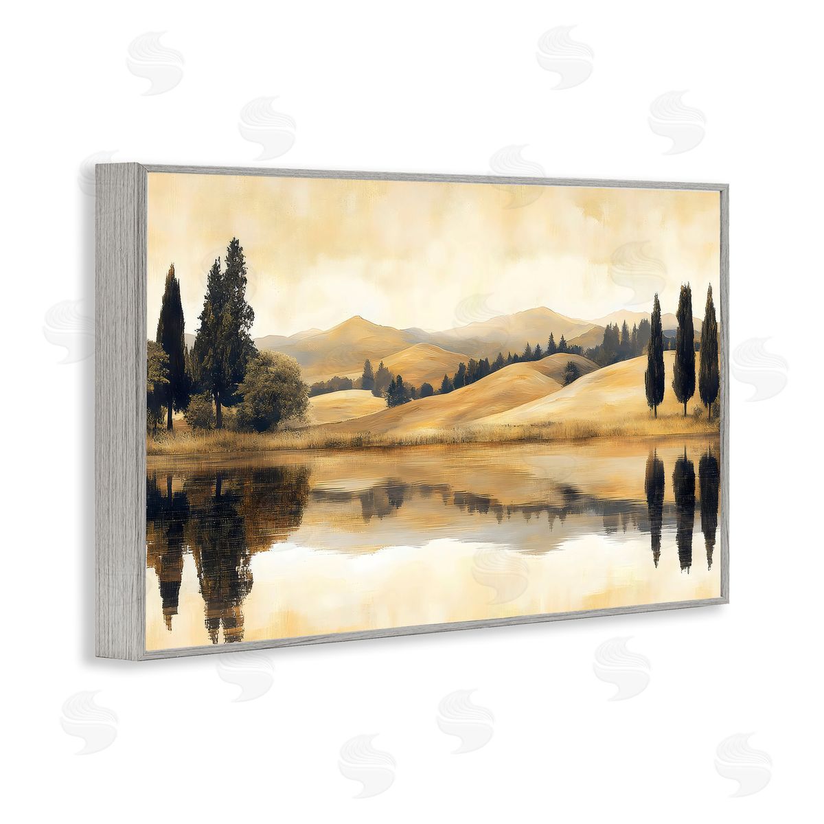 LSR Creative Studio Reflective Fields View Canvas Wall Art Print
