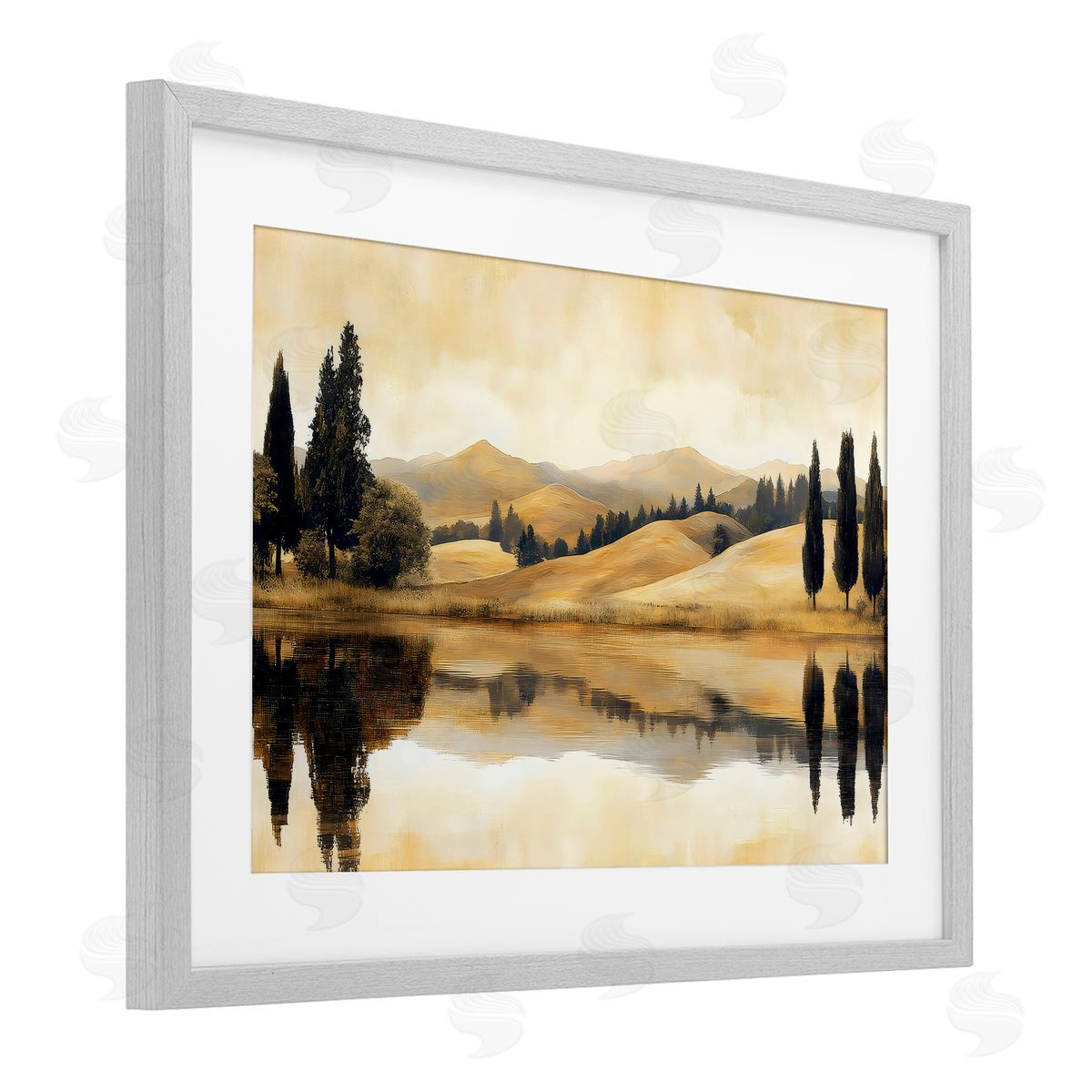 LSR Creative Studio Reflective Fields View Canvas Wall Art Print