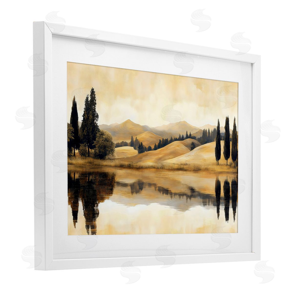 LSR Creative Studio Reflective Fields View Canvas Wall Art Print