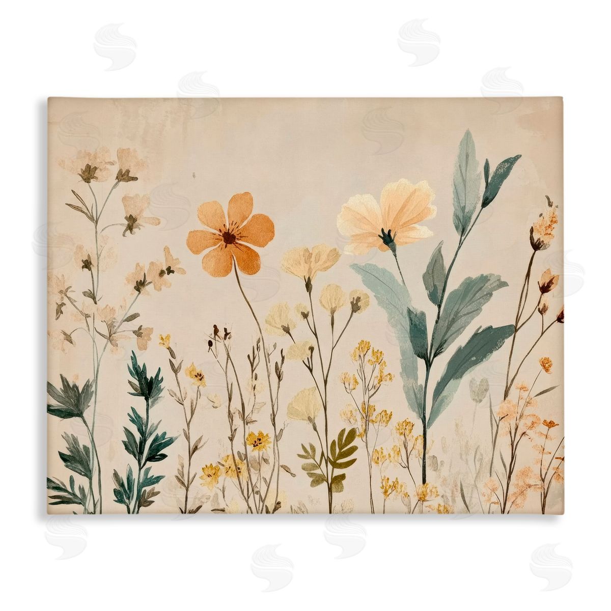 Petal Prints Design Free Flowers Foliage Canvas Wall Art Print