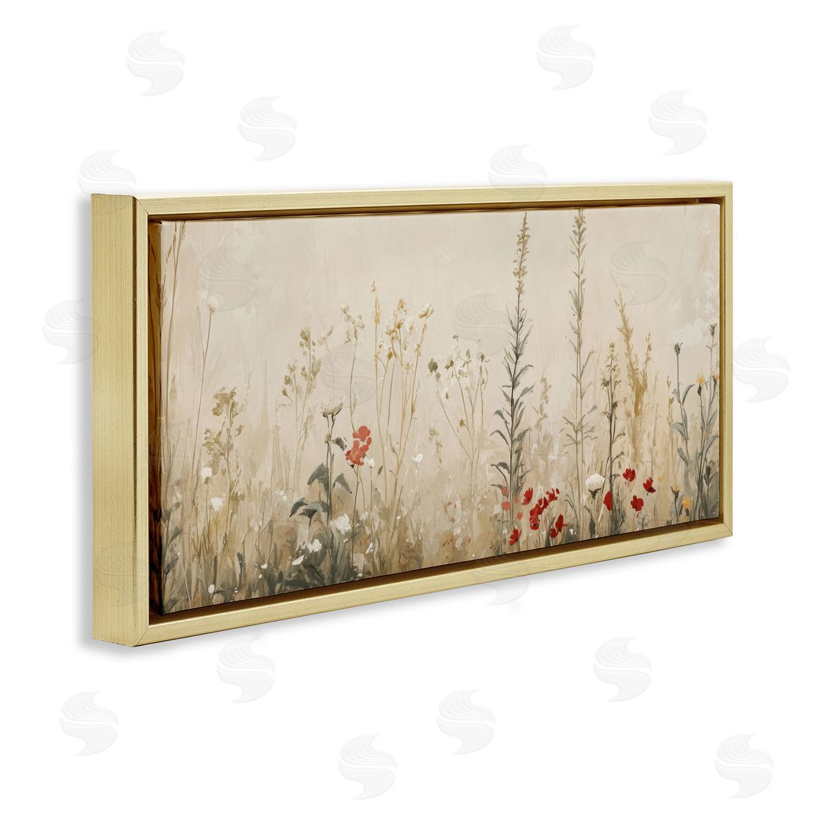 Petal Prints Design Misty Meadow Flowers Canvas Wall Art Print