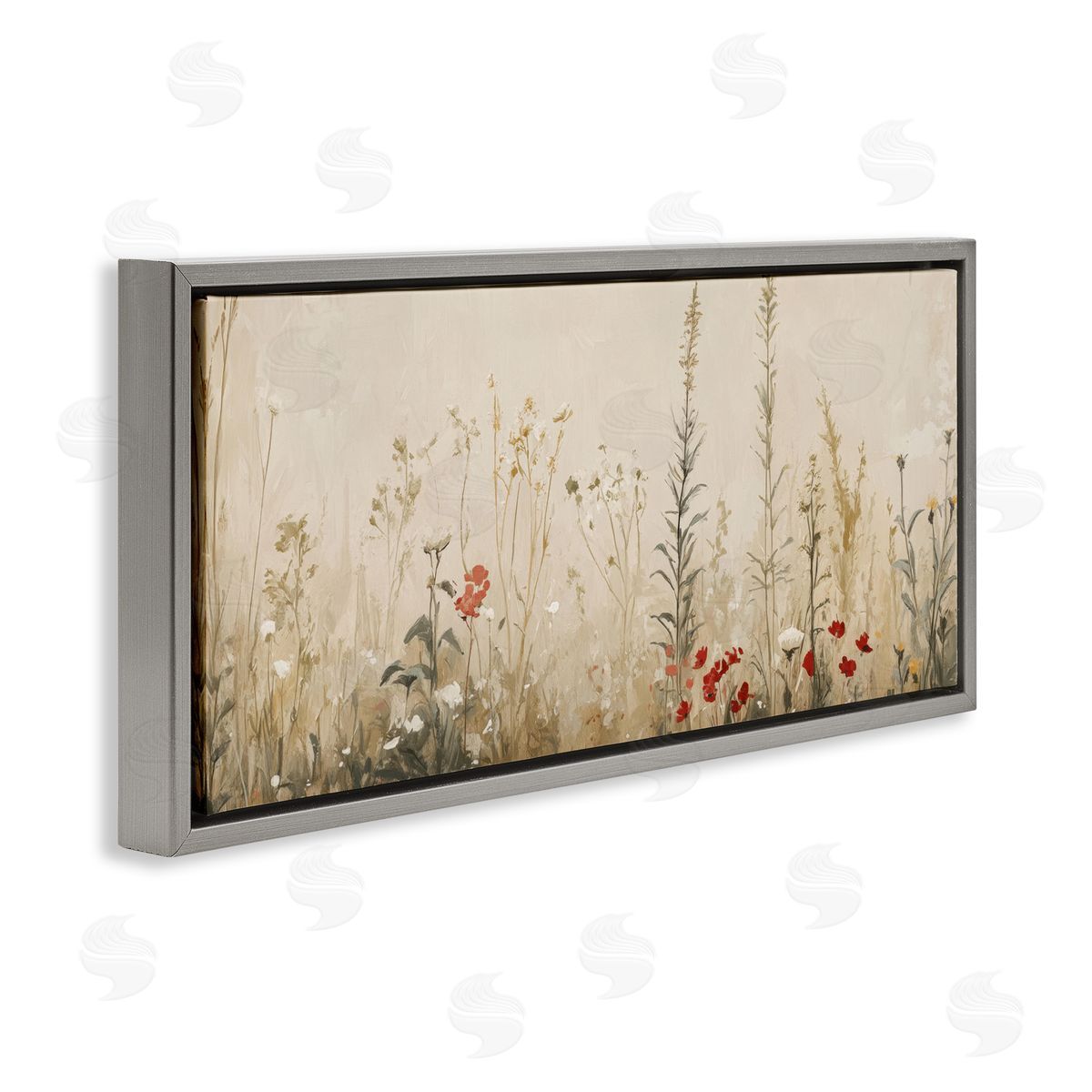 Petal Prints Design Misty Meadow Flowers Canvas Wall Art Print