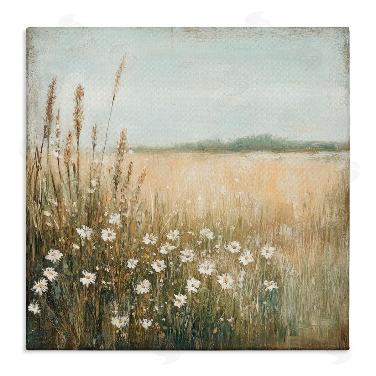 Petal Prints Design Daisy Dream Landscape Canvas Wall Art Print