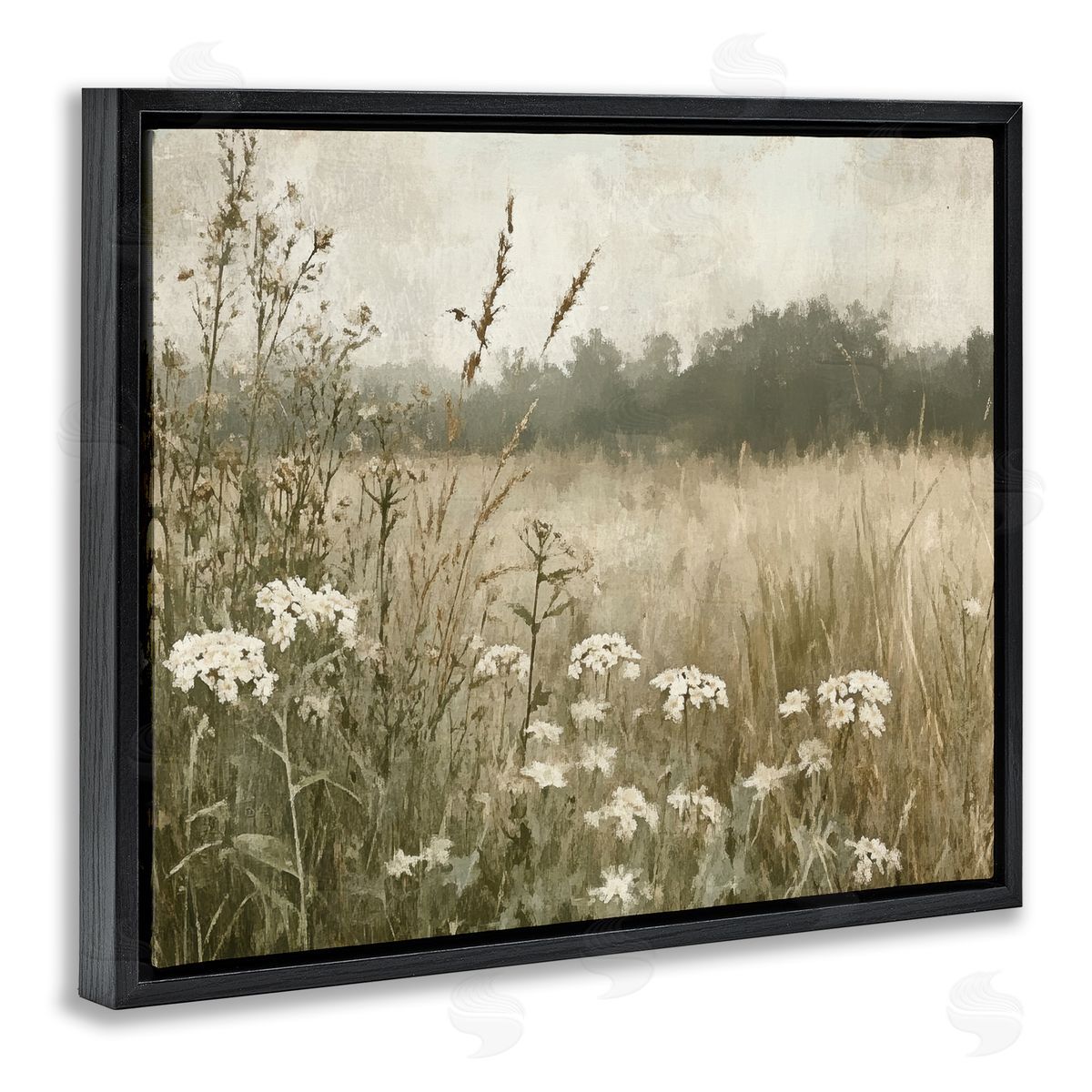 Petal Prints Design Daisy Clusters in Meadow Canvas Wall Art Print