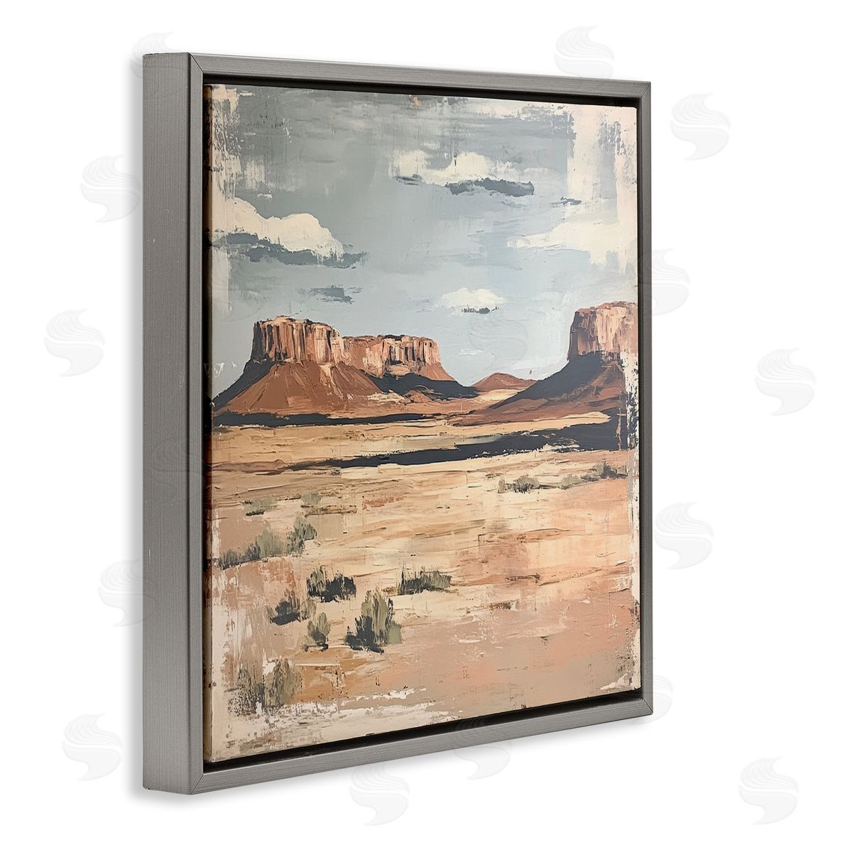 Petal Prints Design Vintage Desert Postcard Canvas Wall Art Print