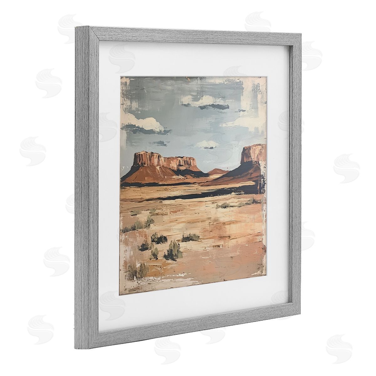 Petal Prints Design Vintage Desert Postcard Canvas Wall Art Print