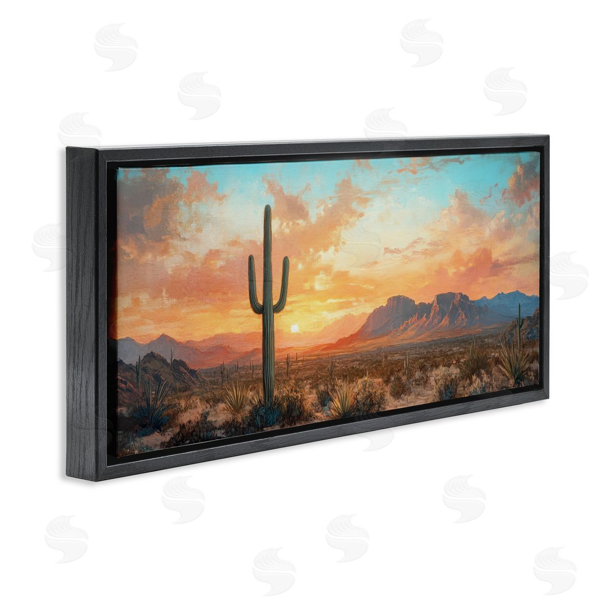 Petal Prints Design Western Sunset Canyon Canvas Wall Art Print
