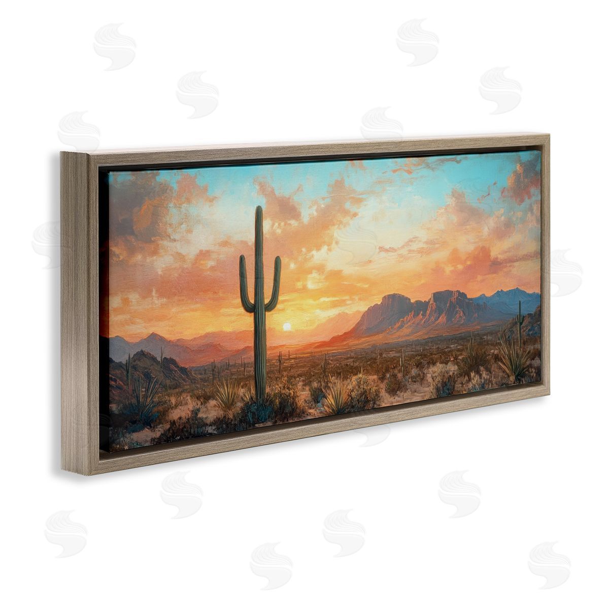 Petal Prints Design Western Sunset Canyon Canvas Wall Art Print