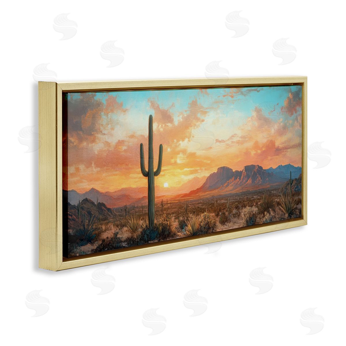 Petal Prints Design Western Sunset Canyon Canvas Wall Art Print