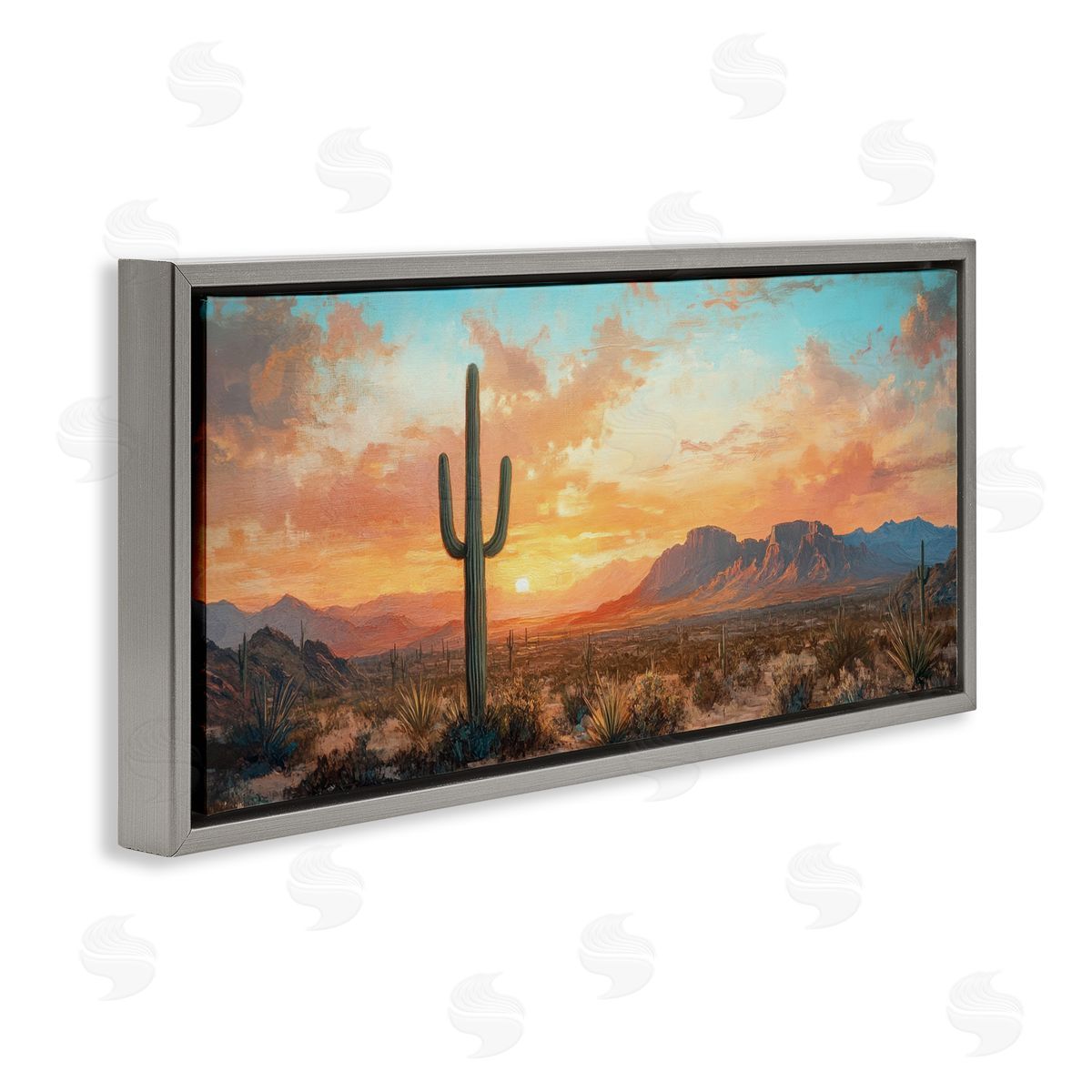 Petal Prints Design Western Sunset Canyon Canvas Wall Art Print