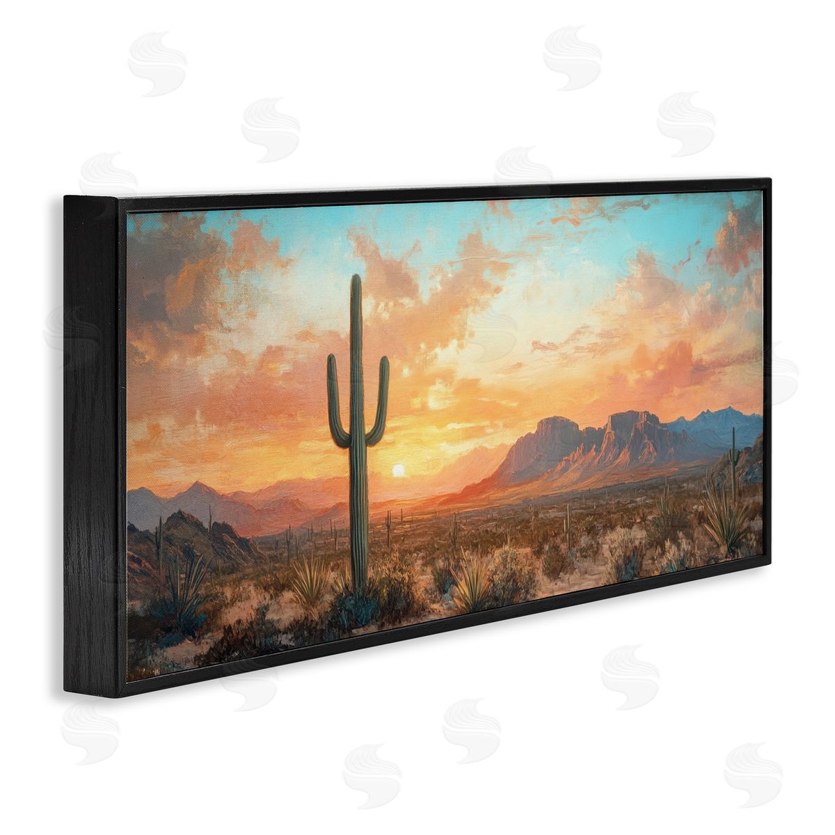 Petal Prints Design Western Sunset Canyon Canvas Wall Art Print