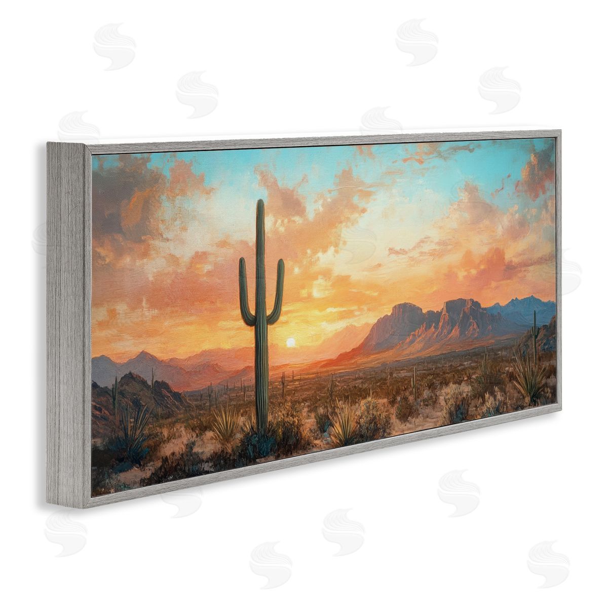 Petal Prints Design Western Sunset Canyon Canvas Wall Art Print