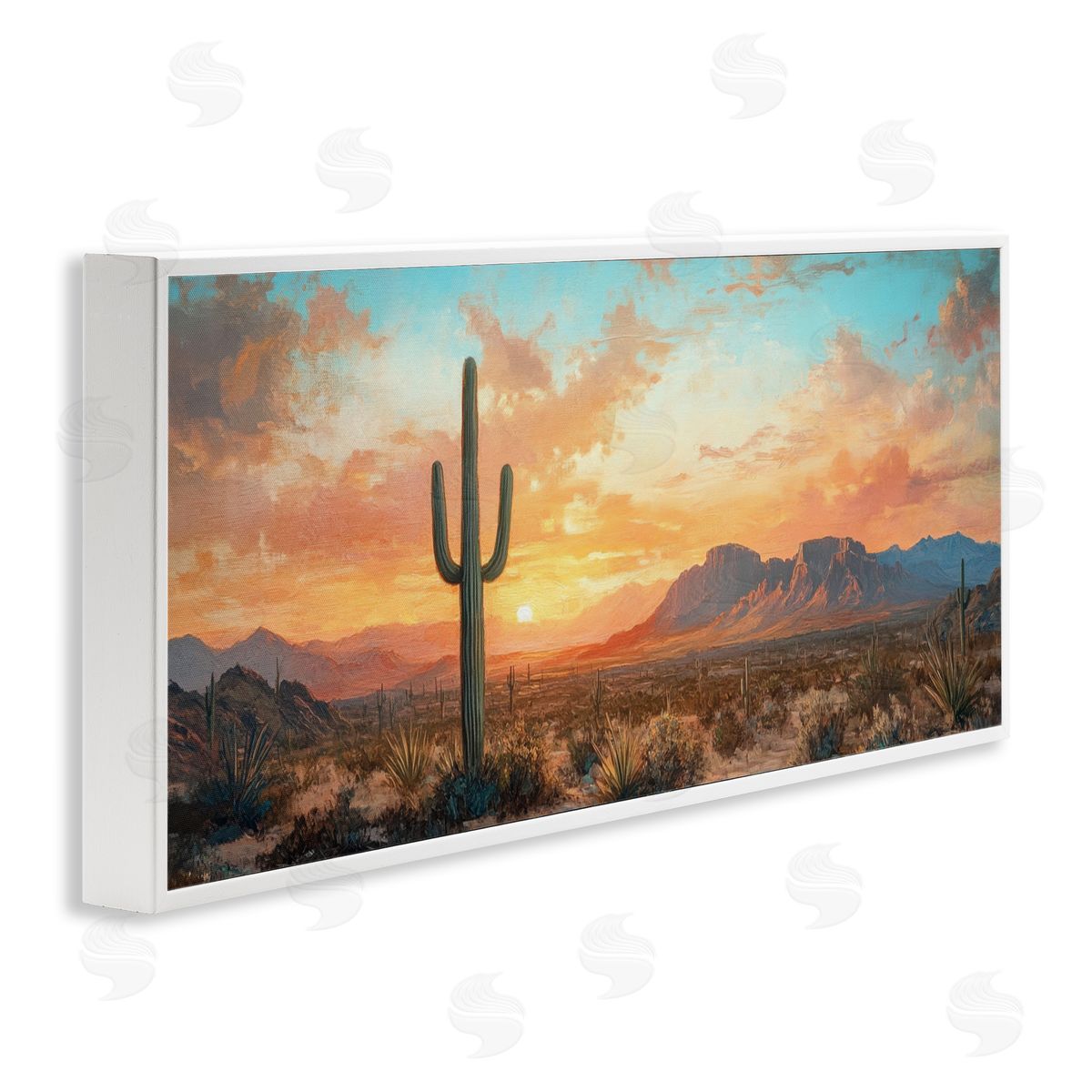 Petal Prints Design Western Sunset Canyon Canvas Wall Art Print