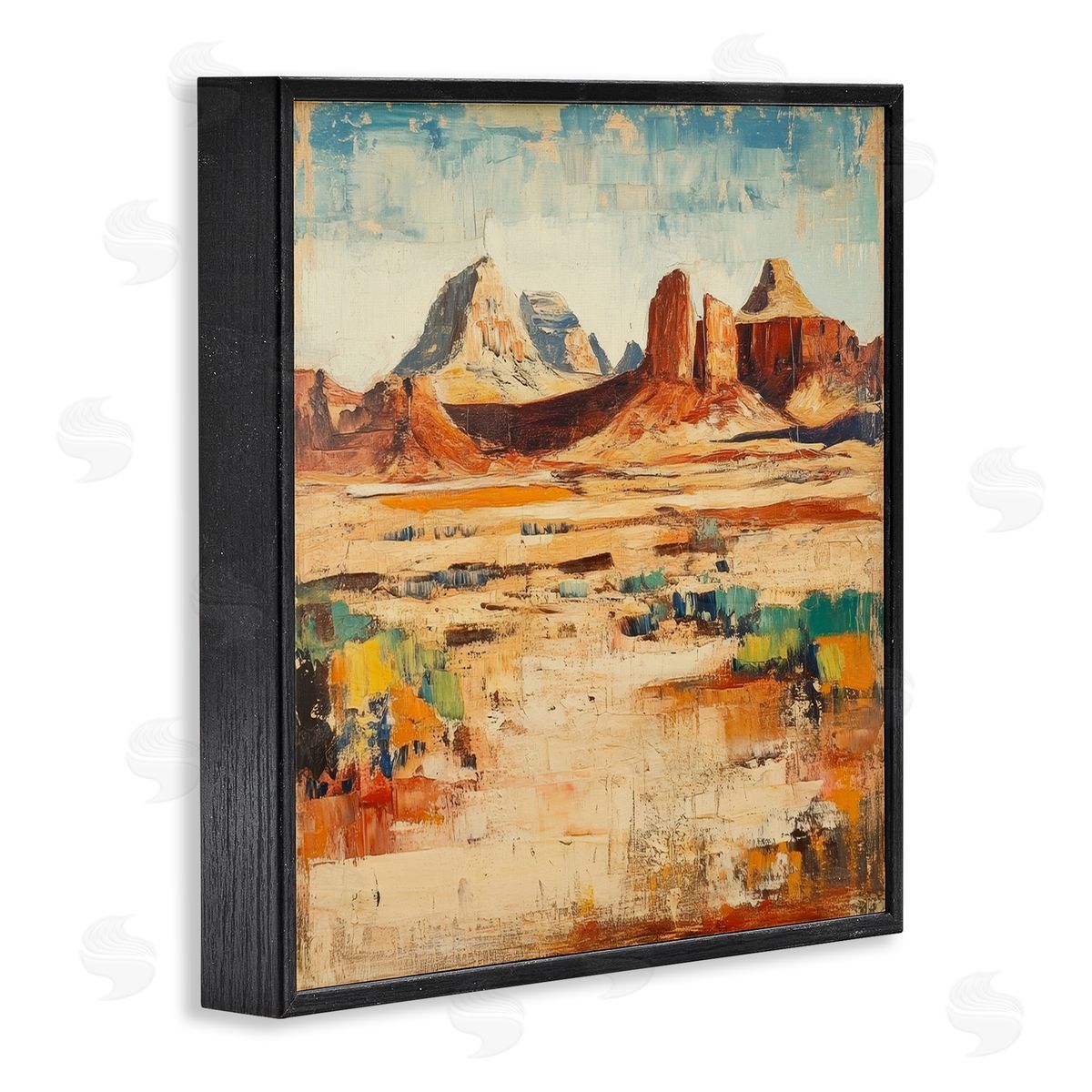 Petal Prints Design Wild West Desert Impression Canvas Wall Art Print