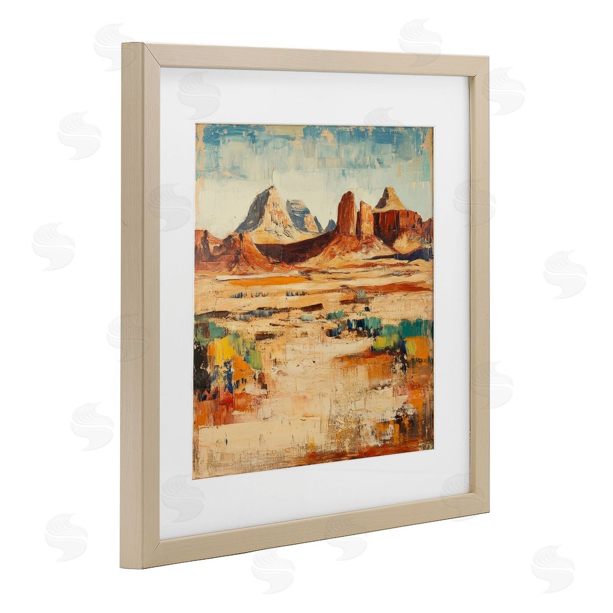 Petal Prints Design Wild West Desert Impression Canvas Wall Art Print