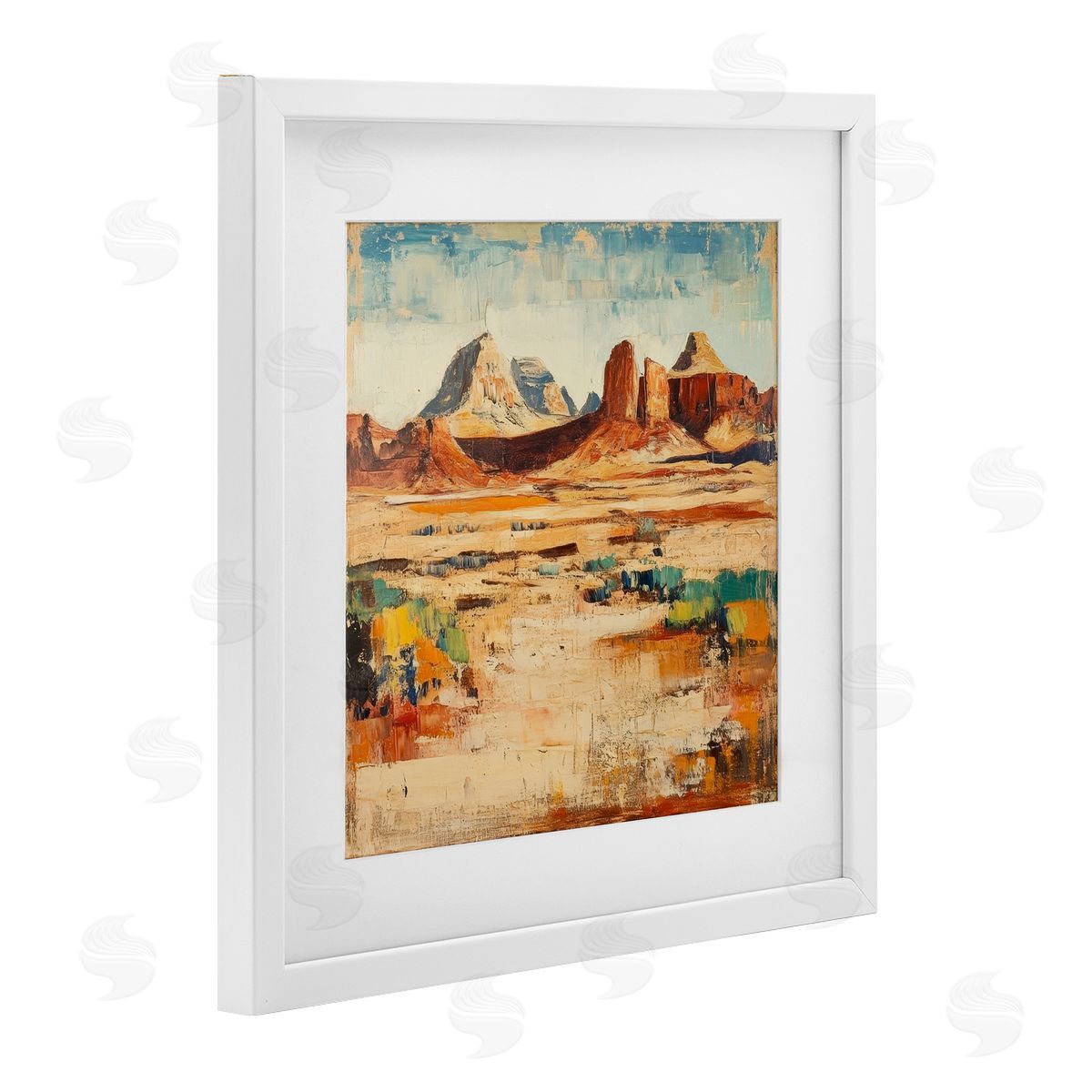 Petal Prints Design Wild West Desert Impression Canvas Wall Art Print