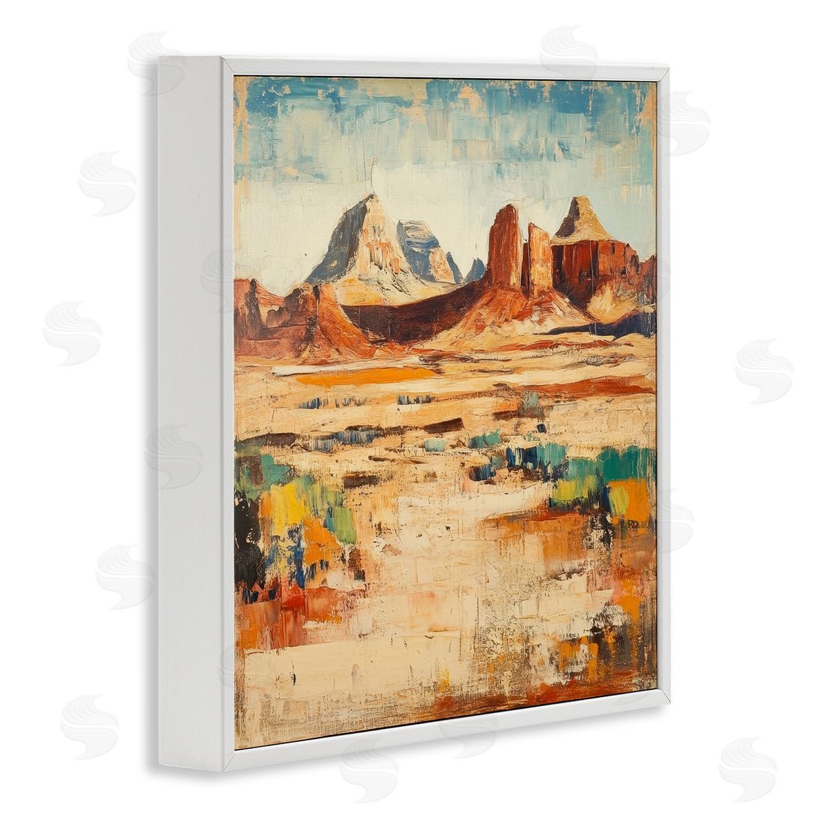 Petal Prints Design Wild West Desert Impression Canvas Wall Art Print