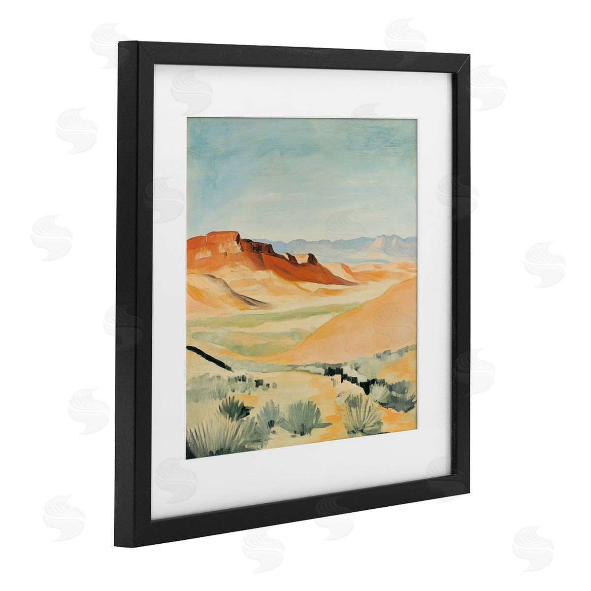 Petal Prints Design Desert Mounds Landscape Canvas Wall Art Print