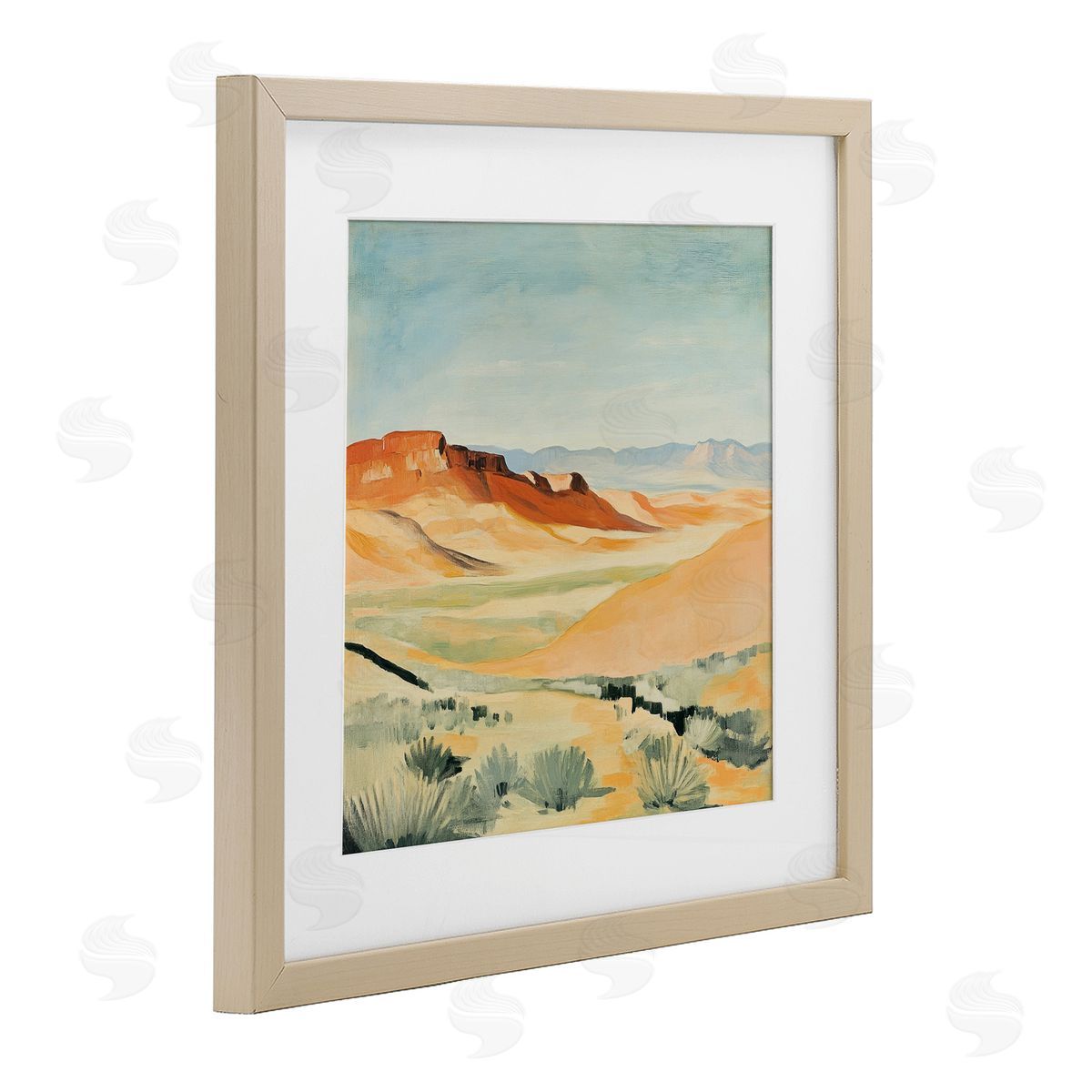 Petal Prints Design Desert Mounds Landscape Canvas Wall Art Print