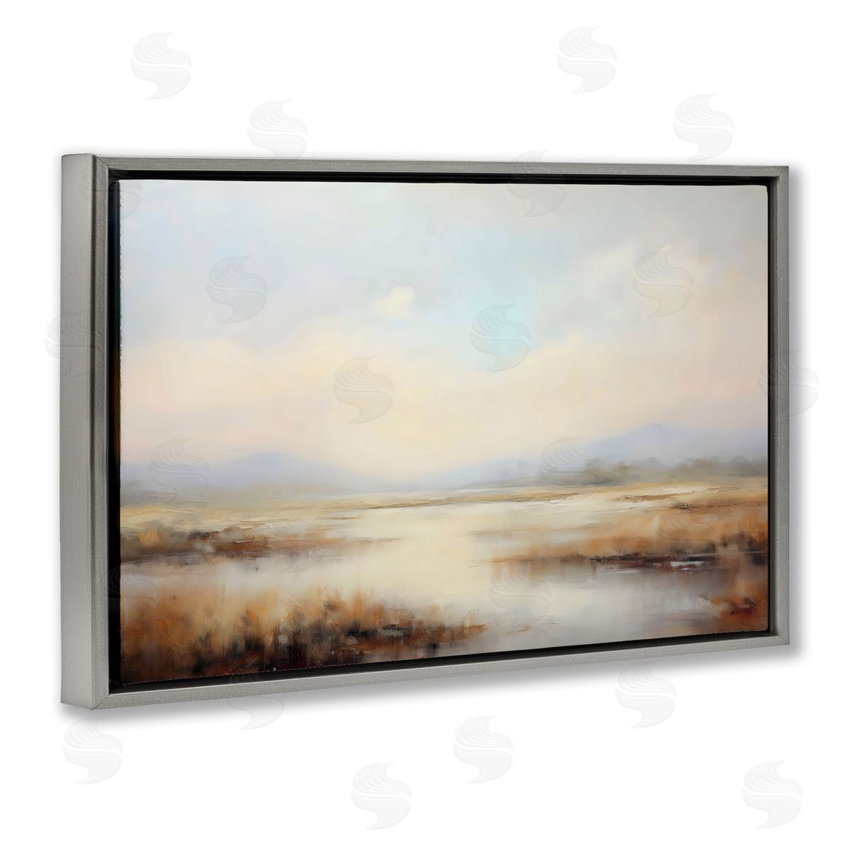 LSR Creative Studio Misty Wetlands Landscape Canvas Wall Art Print