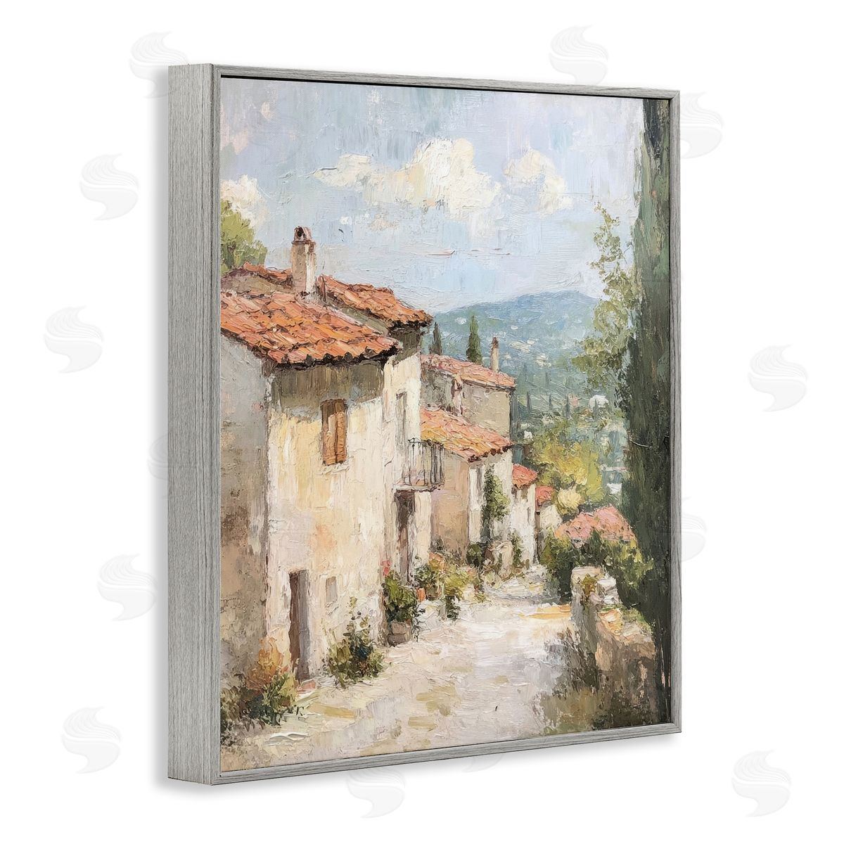 Petal Prints Design Quiet Village Path Canvas Wall Art Print