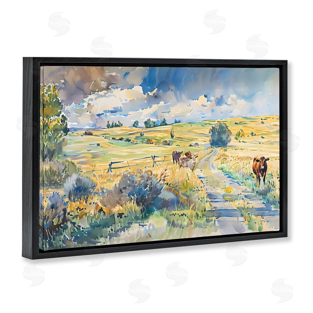 LSR Creative Studio Roaming The Land Scenic Canvas Wall Art Print