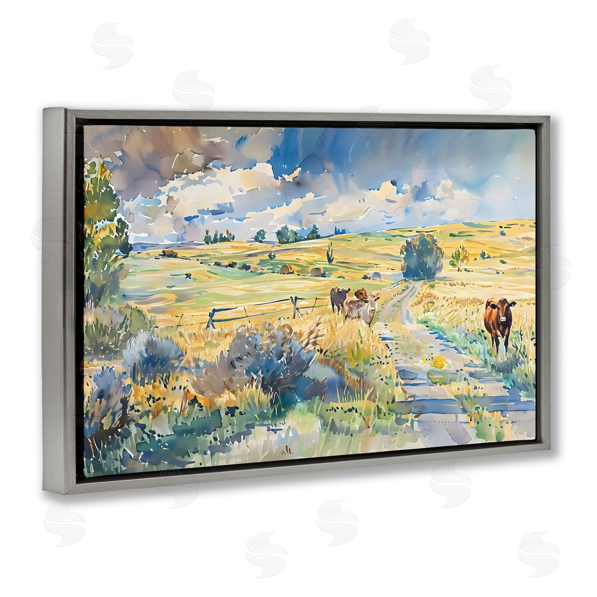 LSR Creative Studio Roaming The Land Scenic Canvas Wall Art Print