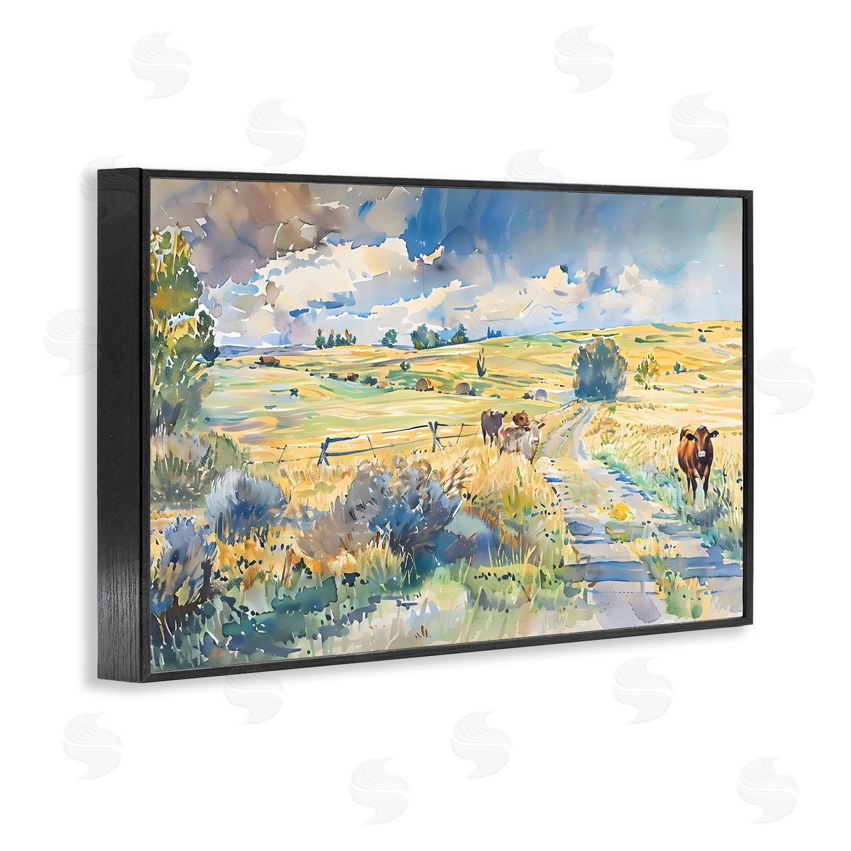 LSR Creative Studio Roaming The Land Scenic Canvas Wall Art Print