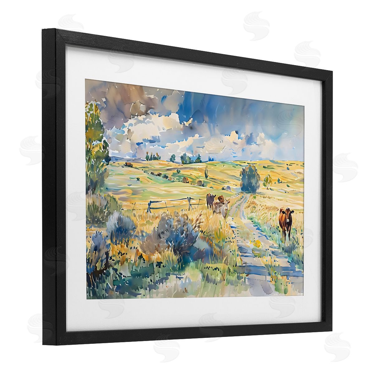 LSR Creative Studio Roaming The Land Scenic Canvas Wall Art Print