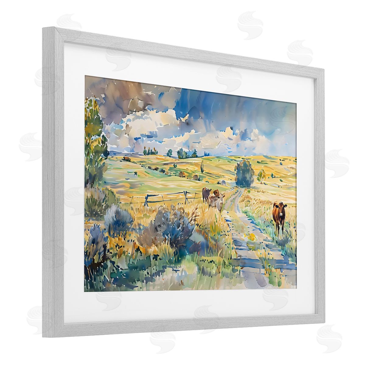 LSR Creative Studio Roaming The Land Scenic Canvas Wall Art Print