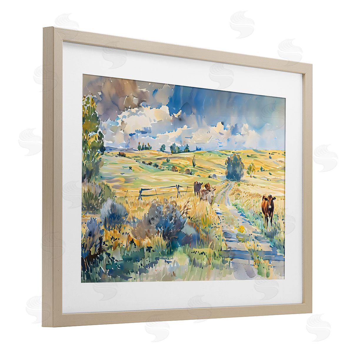 LSR Creative Studio Roaming The Land Scenic Canvas Wall Art Print