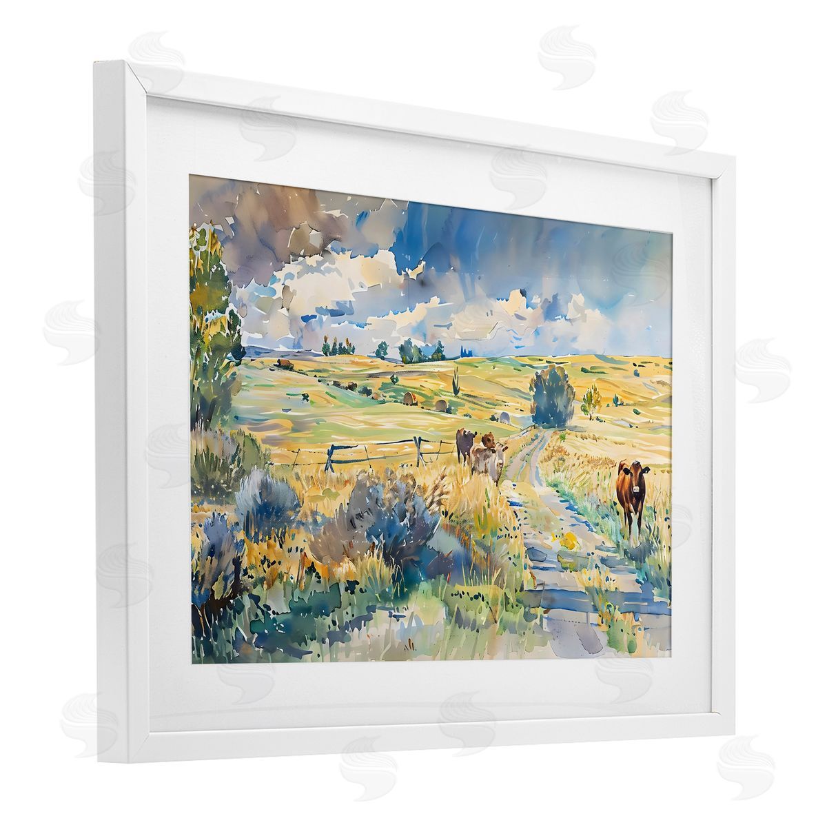 LSR Creative Studio Roaming The Land Scenic Canvas Wall Art Print