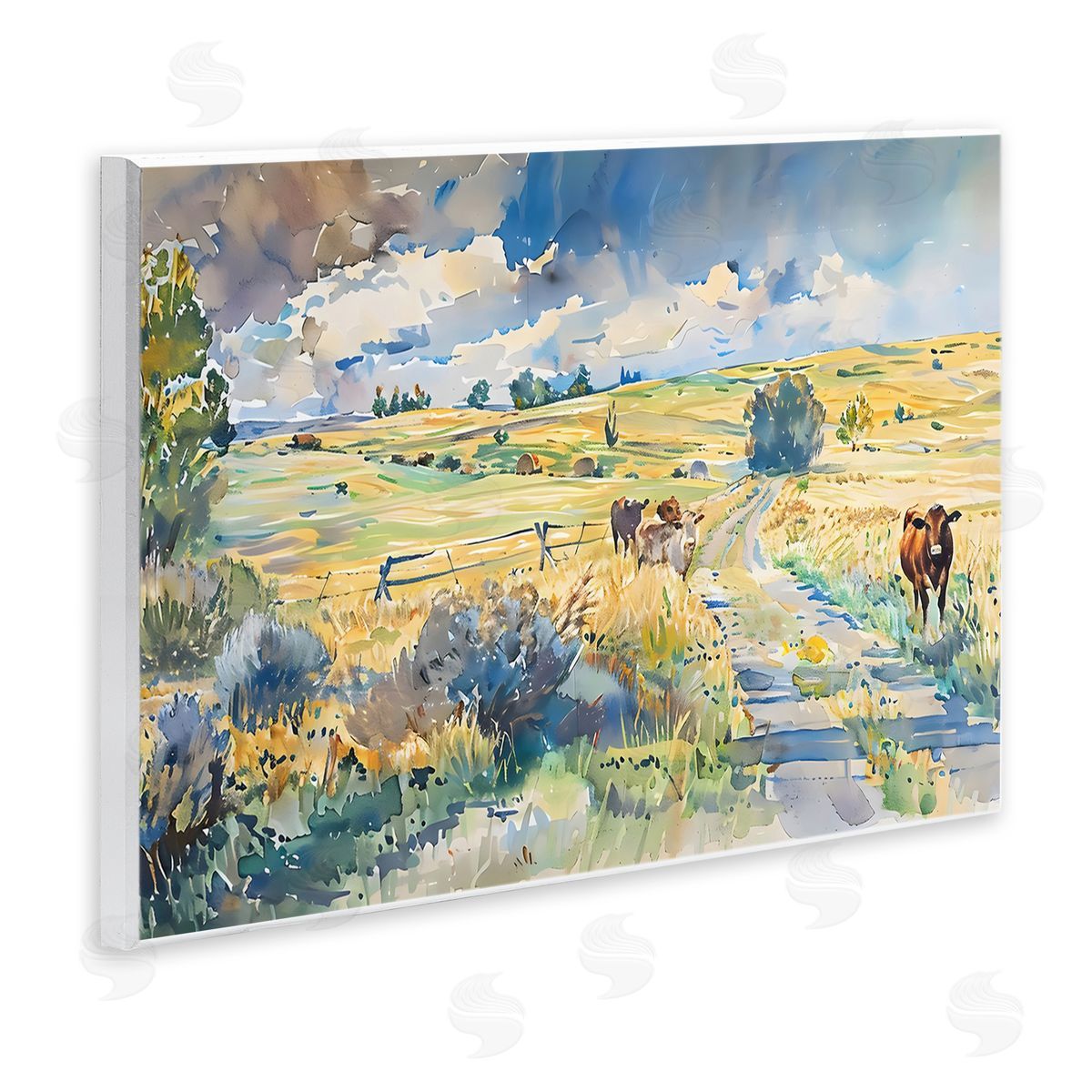 LSR Creative Studio Roaming The Land Scenic Canvas Wall Art Print