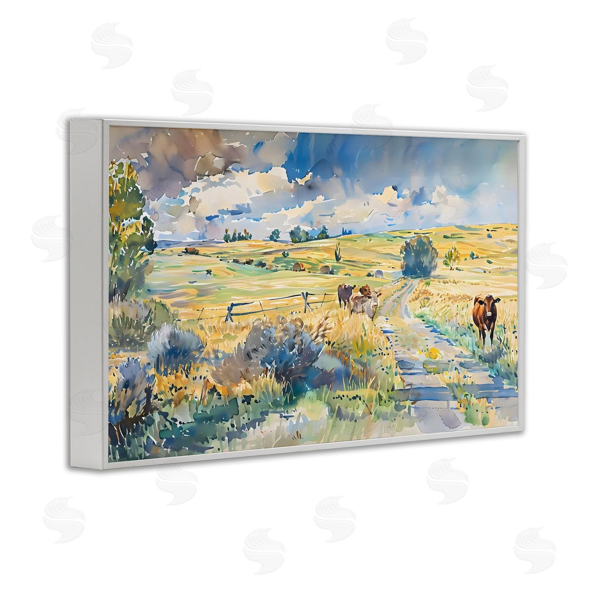 LSR Creative Studio Roaming The Land Scenic Canvas Wall Art Print