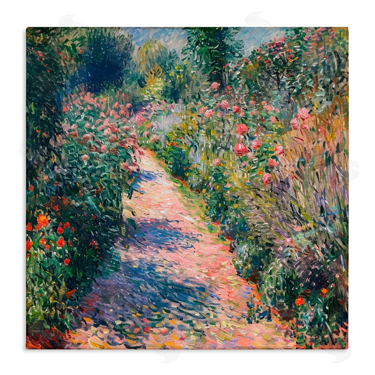 LSR Creative Studio Impressionist Wildflower Path Canvas Wall Art Print