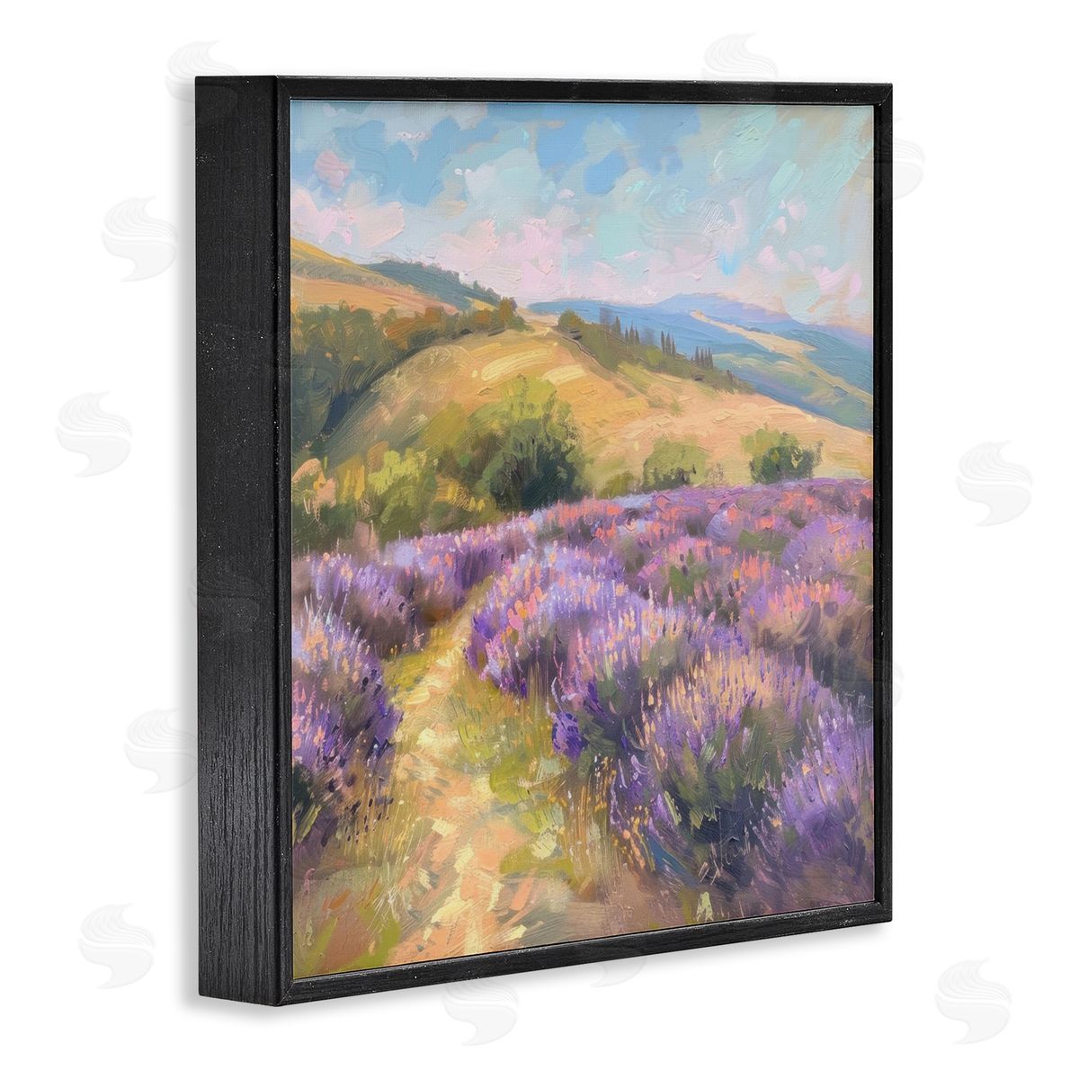 LSR Creative Studio Lavender Field Hills Canvas Wall Art Print