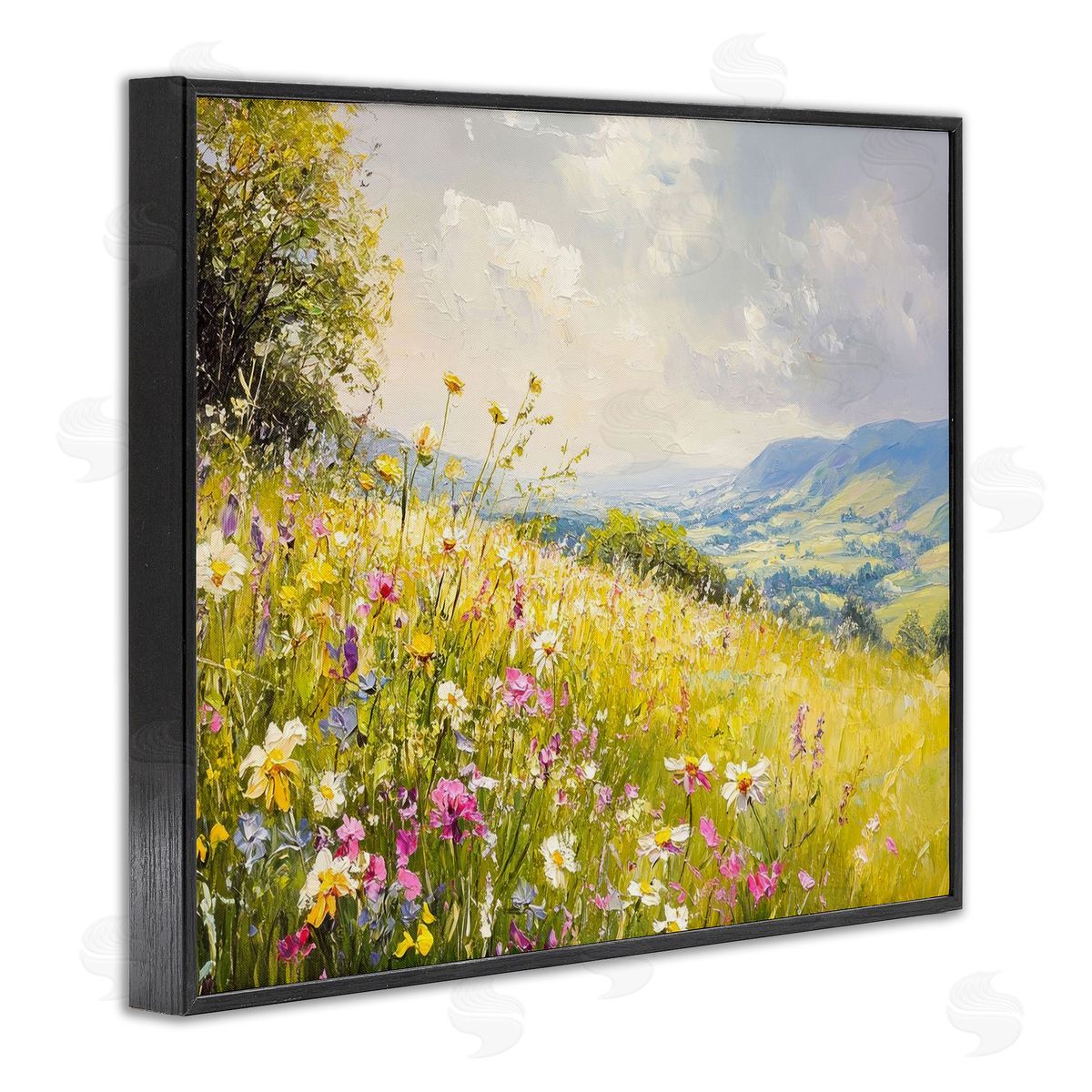 LSR Creative Studio Scenic Wildflower Hill Canvas Wall Art Print