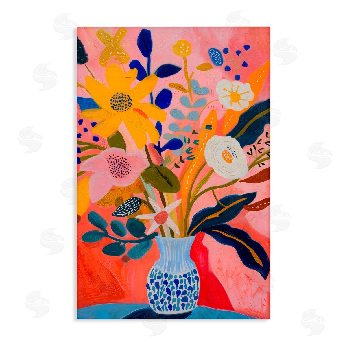 LSR Creative Studio Vibrant Joyful Bouquet Canvas Wall Art Print