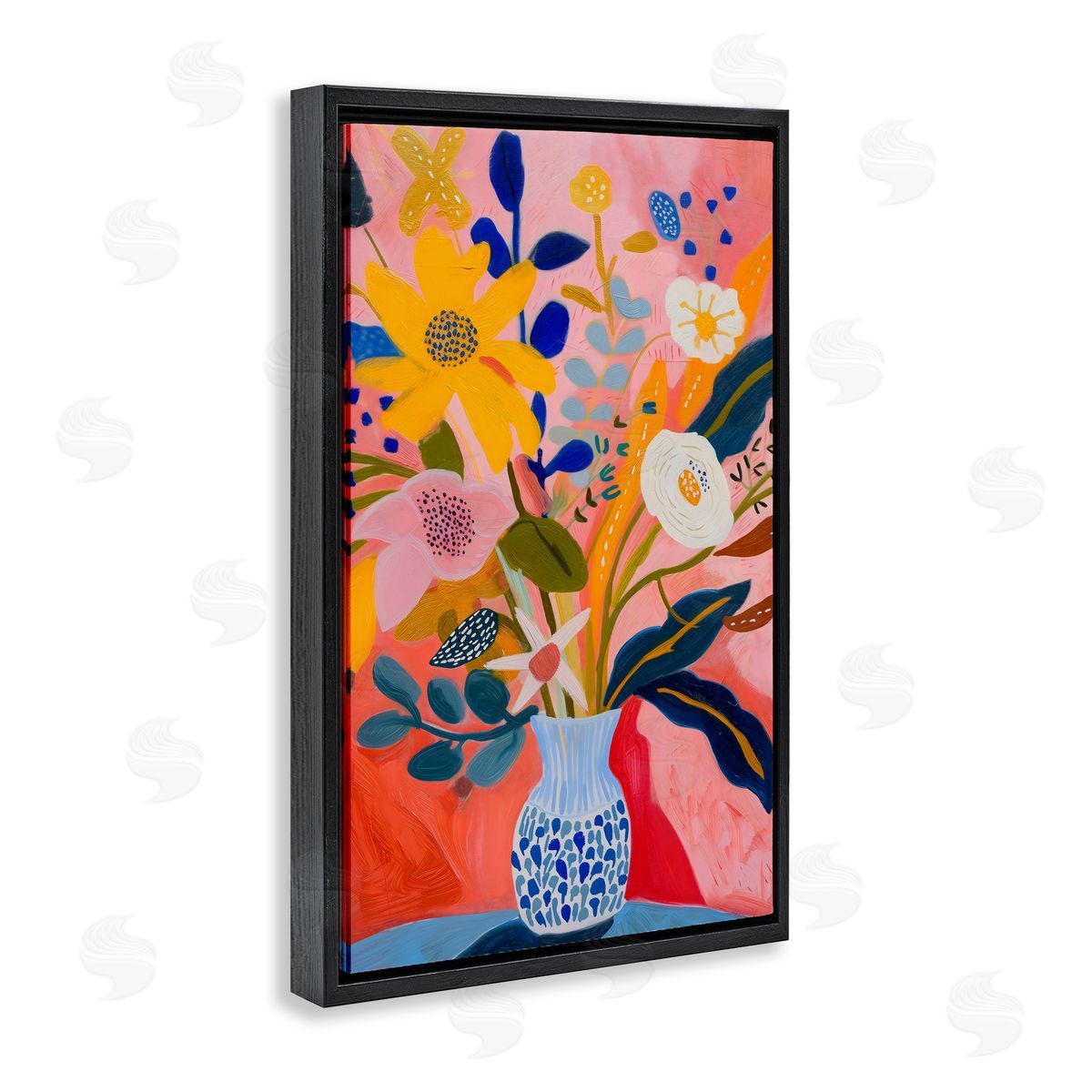 LSR Creative Studio Vibrant Joyful Bouquet Canvas Wall Art Print