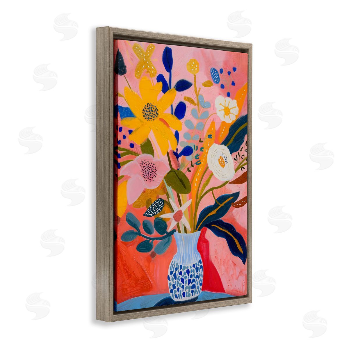 LSR Creative Studio Vibrant Joyful Bouquet Canvas Wall Art Print