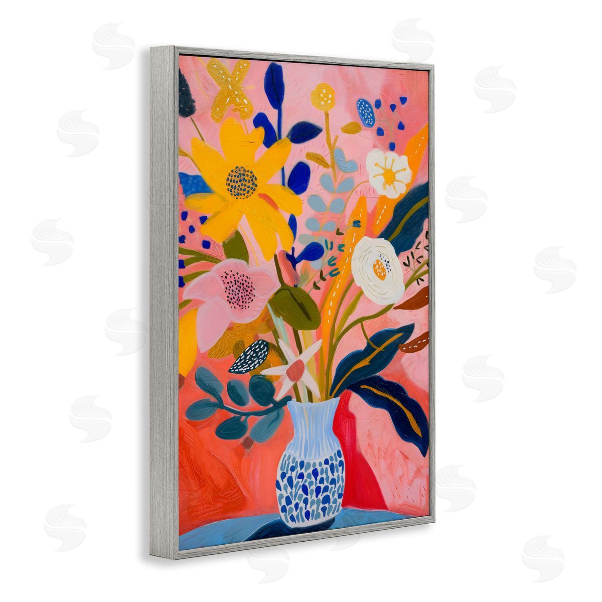 LSR Creative Studio Vibrant Joyful Bouquet Canvas Wall Art Print