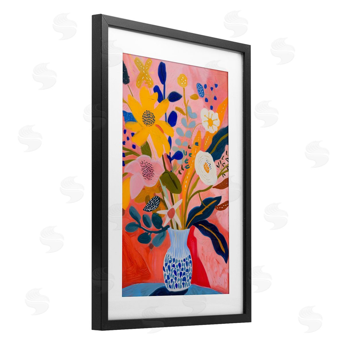 LSR Creative Studio Vibrant Joyful Bouquet Canvas Wall Art Print
