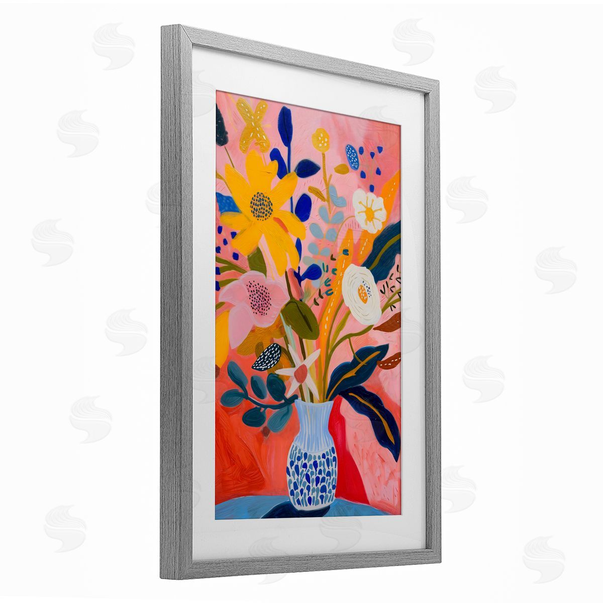 LSR Creative Studio Vibrant Joyful Bouquet Canvas Wall Art Print