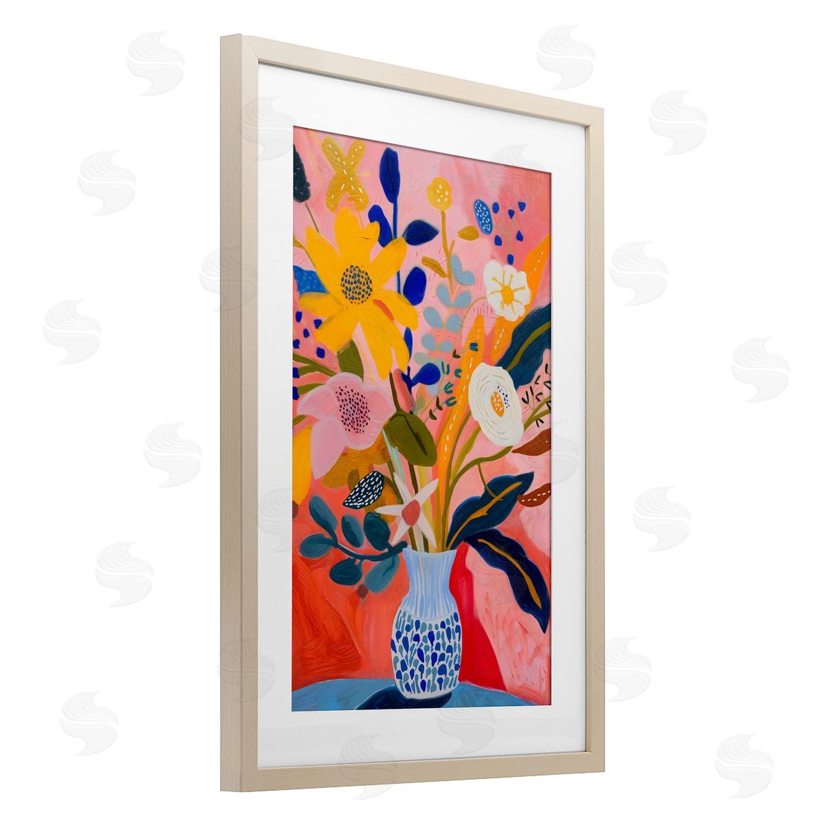 LSR Creative Studio Vibrant Joyful Bouquet Canvas Wall Art Print